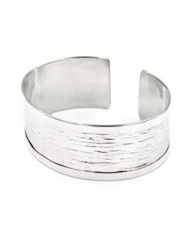 925 Sterling Silver Rigid Band Bracelet with...