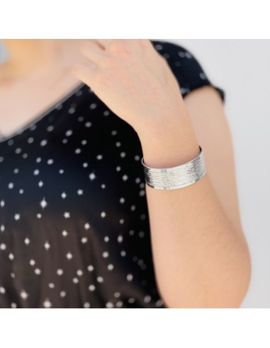 925 Sterling Silver Rigid Band Bracelet with...