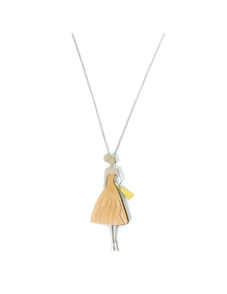 925 Sterling Silver Necklace Shopping Girl 