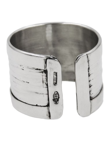 Shiny Edged 925 Sterling Silver Band Ring 