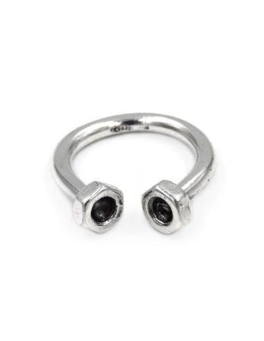 Anello Bulloni in Argento 925 