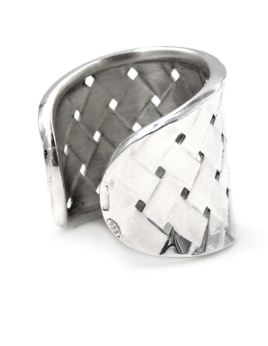 Anello Intreccio Fascia in Argento 925 