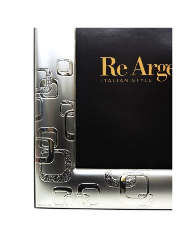 Silver Picture Frame Satin Modern Bricks cm 13x18