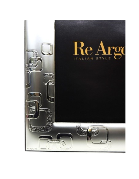 Silver Picture Frame Satin Modern Bricks cm 13x18
