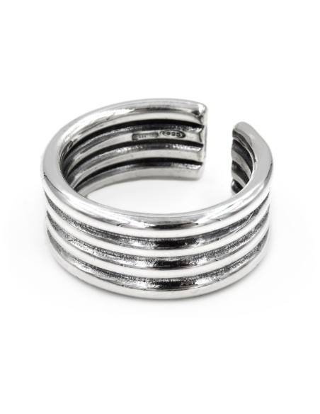 Anello 4 Linee in Argento 925 