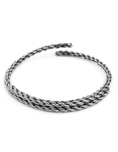 Bracciale Corda in Argento 925 Brunito 2