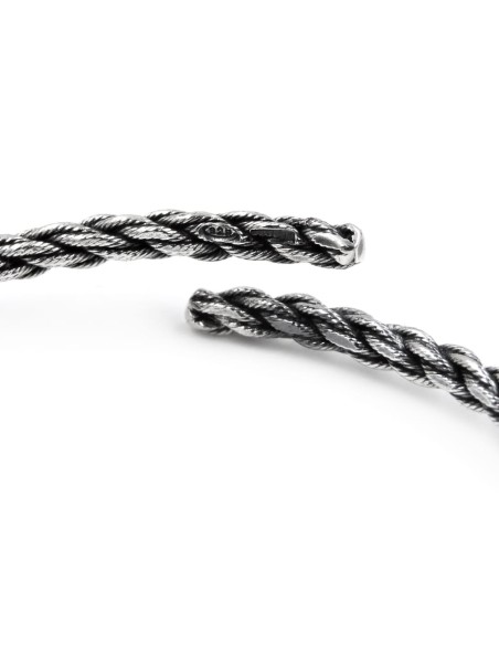 Bracciale Catena Donna in Argento 925 Rodiato Con Ciondolo Doppia Stella