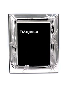 Cornice Portafoto Rettangoli Astratta cm 18x24 in Argento 
