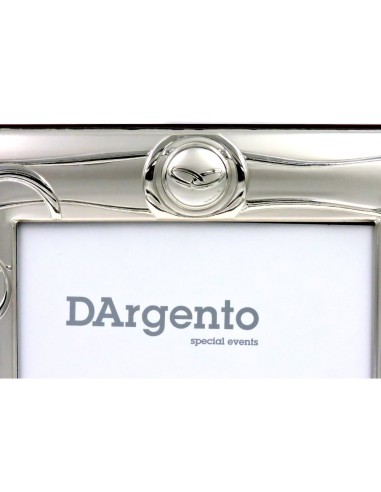 Silver Picture Frame Satin with Wedding Rings...
