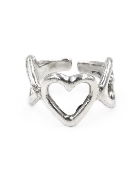 Anello 3 Cuori in Argento 925 