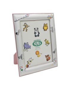 Kinderfotorahmen Pinker Teddybär mit Künstlermotiv, 13 x...