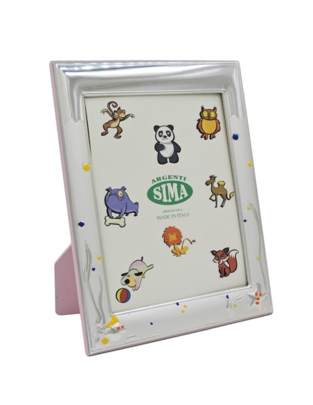 Portafoto Rosa Fondale Marino cm 13x18 in Argento 