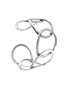 Bracciale Rigido Cerchi in Argento 925 