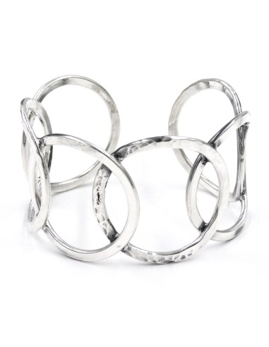 Bracciale Rigido Cerchi in Argento 925 