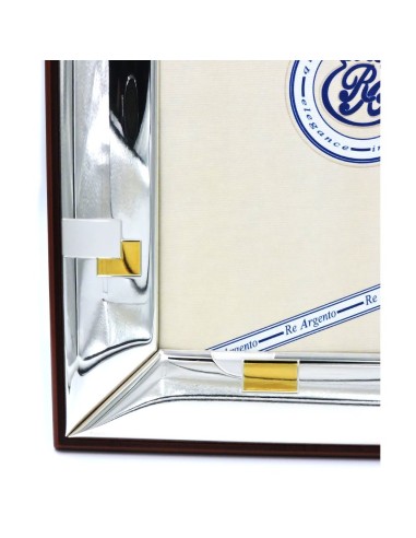 Silver Picture Frame Glossy Gold Squares cm 18...