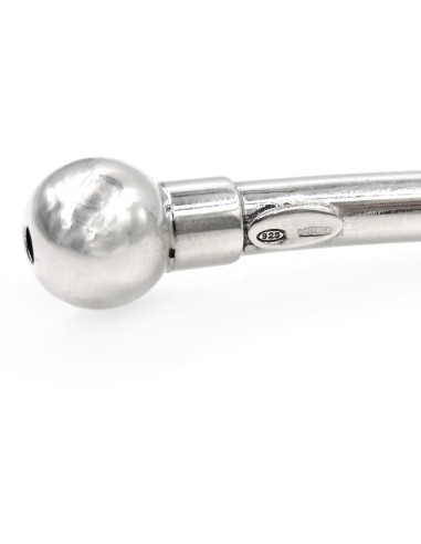 Collana Rigida Tonda con Sfere in Argento 925 