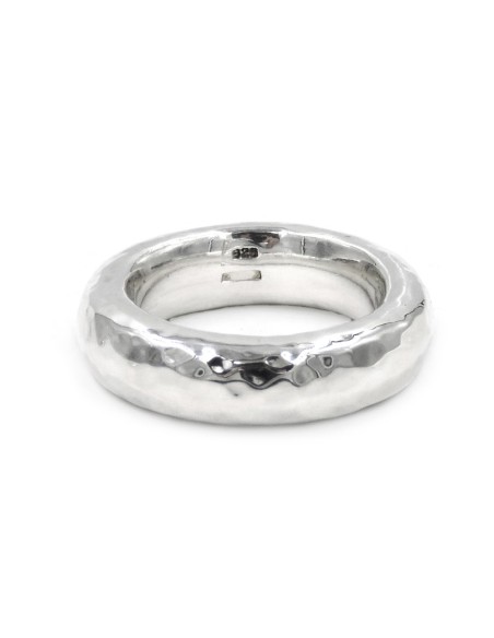 Großer Ring aus Gehämmertem 925er Sterlingsilber
