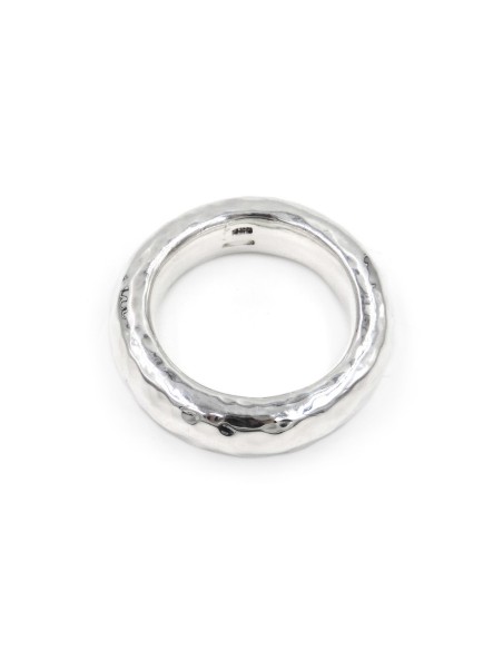 Anello Fedone in Argento 925 Martellato
