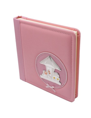 Pink Photo Album with Carousel
