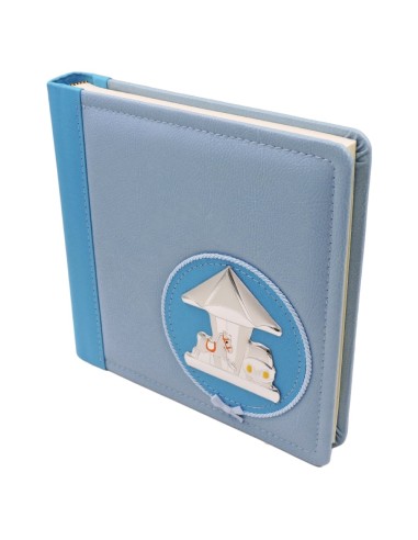 Album Foto Azzurro con Giostra in Argento