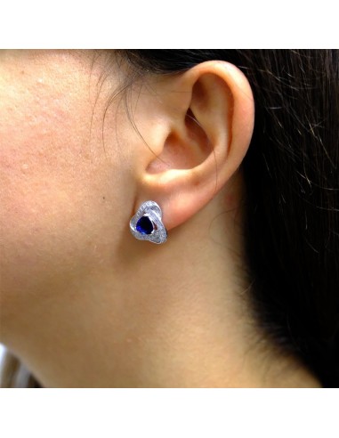 Orecchini Fiore in Argento 925 Con Zirconi...