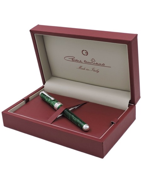 Green Resin and Sterling Silver Fountain Pen 