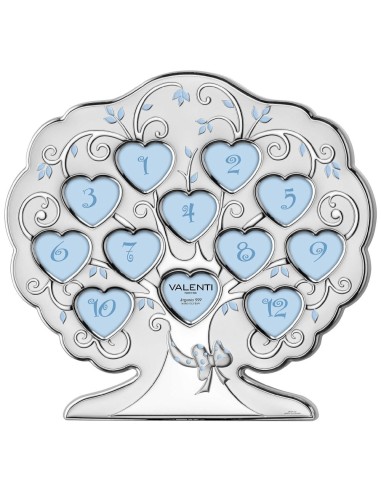 Tree Shaped Baby Boy Picture Frame 12 Months