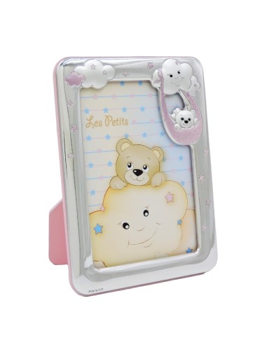 Clouds and Teddy Bear Silver Picture Frame 3,5x5