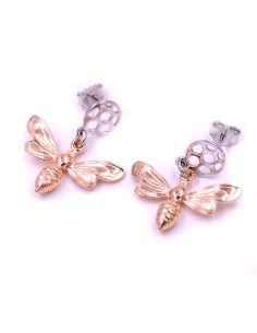 925 Sterling Silver Bee Earrings 