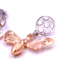 925 Sterling Silver Bee Earrings  2