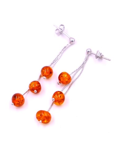 Orecchini in Argento 925 e Ambra 
