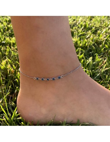 Cavigliera in Argento 925 con Zirconi Tondi...
