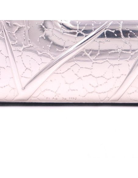 Cornice Portafoto in Argento Lucida Effetto Crepe cm 13x18  