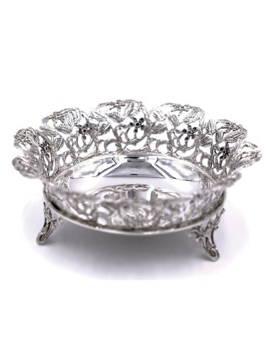 Italian 925 Sterling Silver Round Basket 