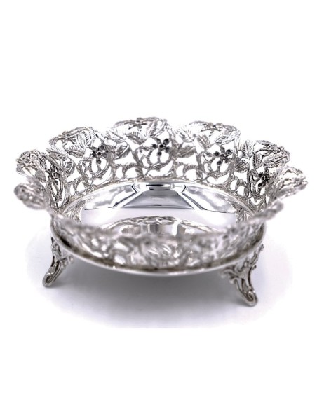 Italian 925 Sterling Silver Round Basket 
