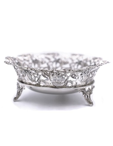Italian 925 Sterling Silver Round Basket 