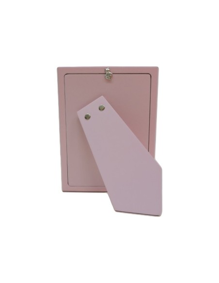 Cornice Portafoto Bimbi Rosa Orsetti Mini cm 13x18 in Argento 
