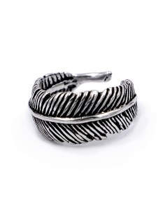 Anello Piuma in Argento Sterling 800 Brunito