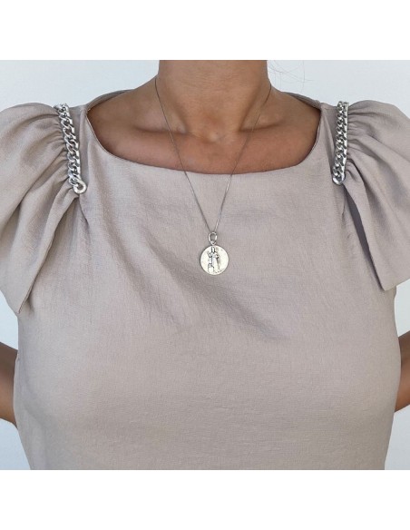 Saint Nicholas of Bari Sterling Silver Necklace 
