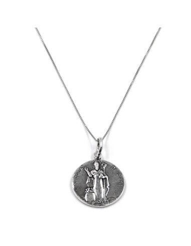 Saint Nicholas of Bari Sterling Silver Necklace 