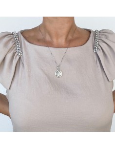Saint Anthony Sterling Silver Necklace  2