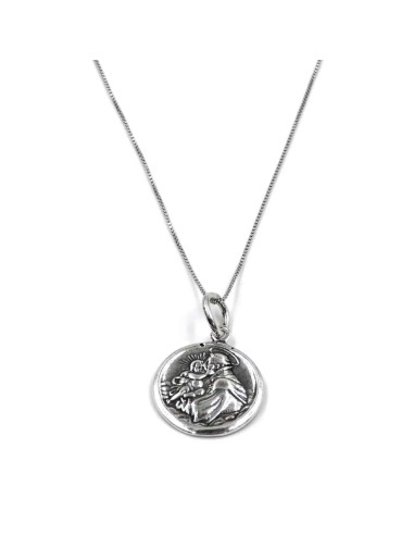 Saint Anthony Sterling Silver Necklace 