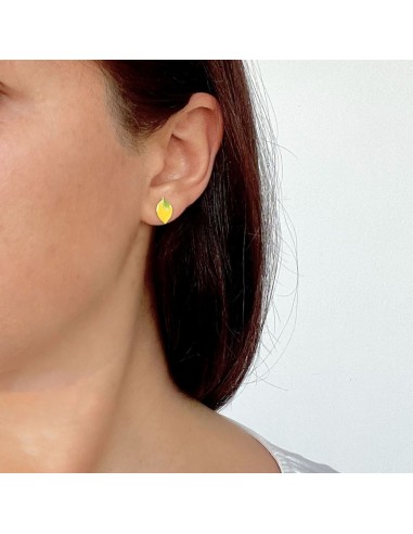 Sterling Silver Lemon Stud Earrings 