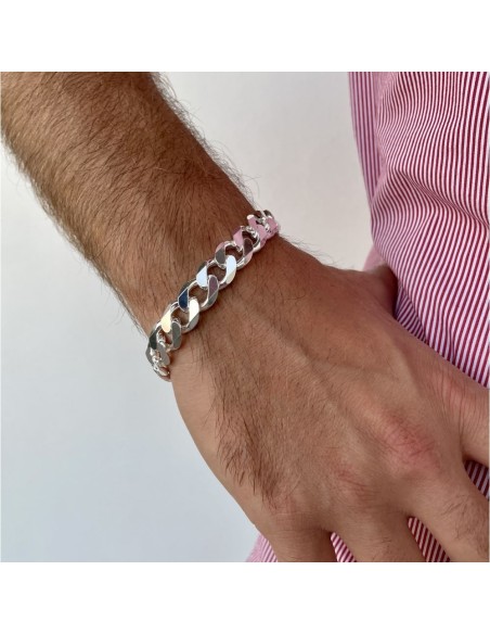 925 Sterling Silver Cuban Chain Bracelet 