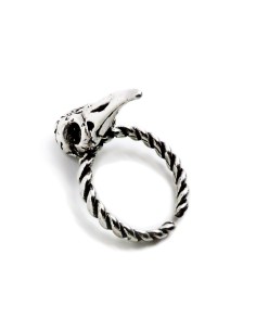 Anello Testa di Corvo in Argento  