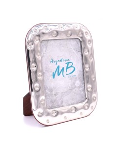 Silver Picture Frame Glossy Bottons cm 13 x 18  