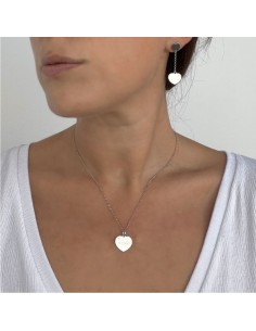 Collana Cuore Personalizzabile in Argento con Diamante 2