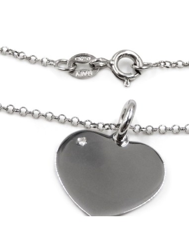 Bracciale Catena Donna in Argento 925 Rodiato...
