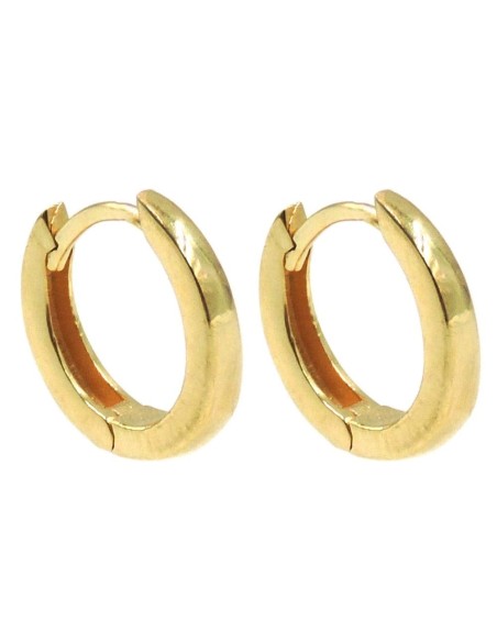 Orecchini Cerchio Mini in Argento 925 Placcato Oro 