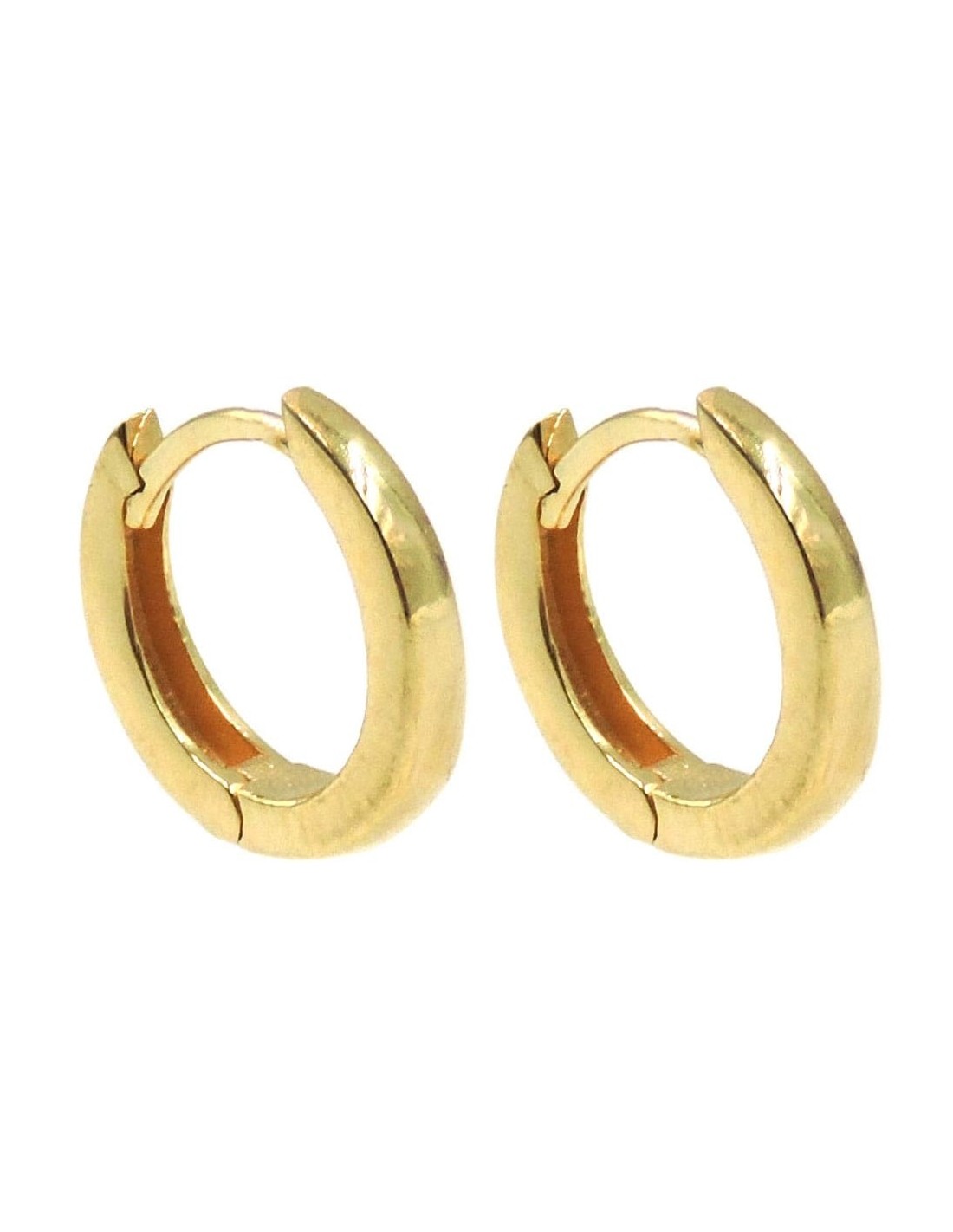Small silver and gold hoop earrings sales